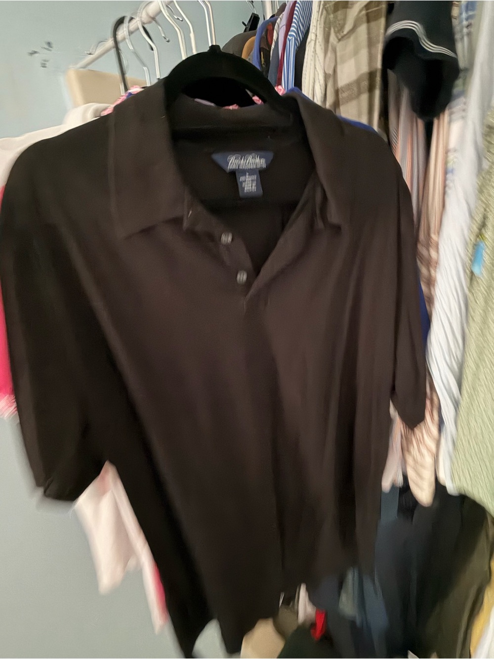 Brooks Brothers Black Classic Polo Shirt
